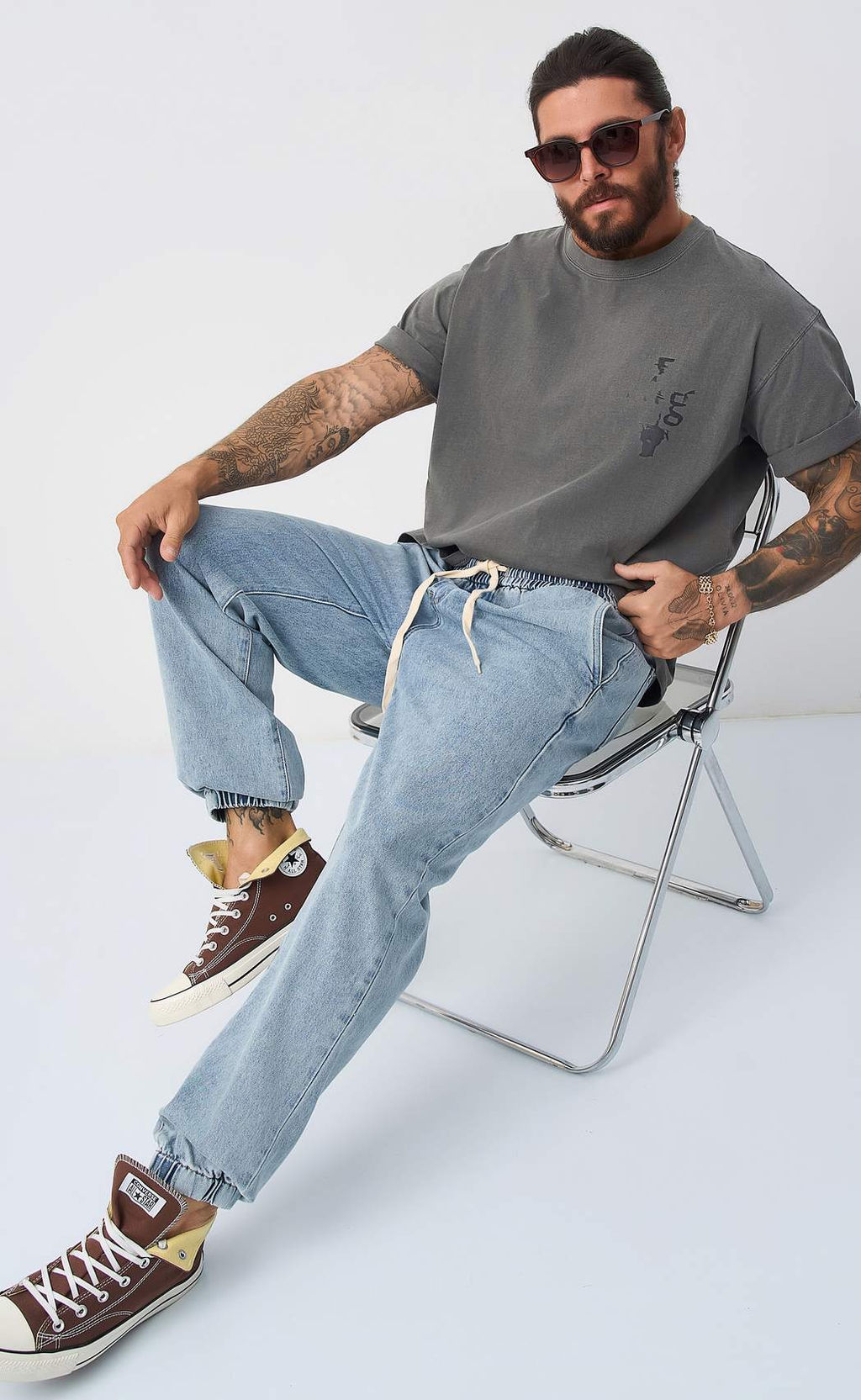 Джинсы F421-0159J l.blue - Fine joyce фото 2