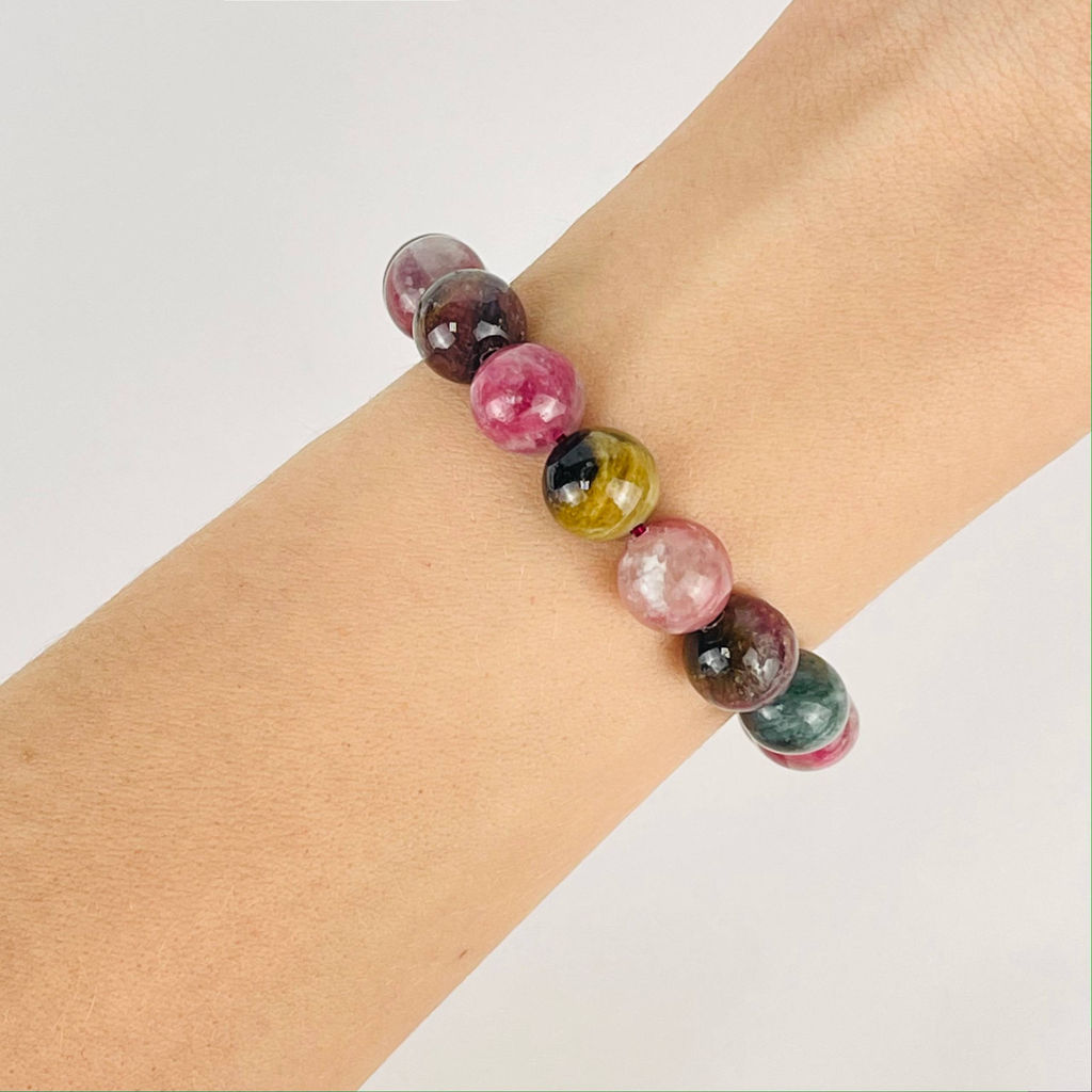 Браслет из Турмалина микс 19 см