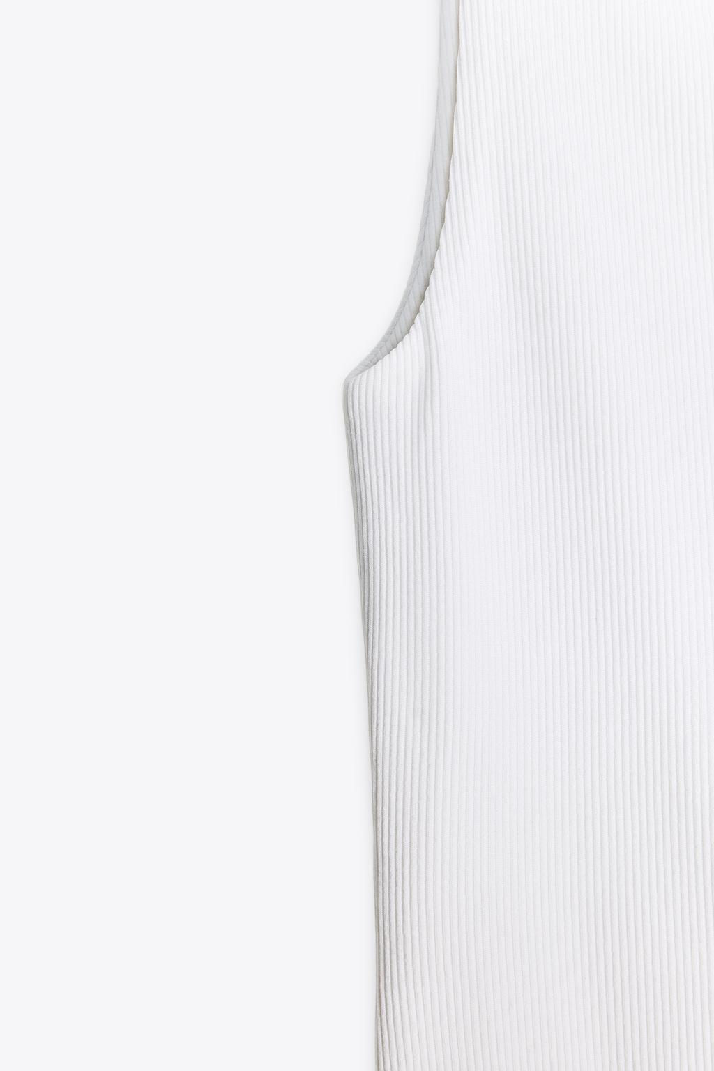 RIB TOP WITH POLYAMIDE STRAPS - Zara фото 6