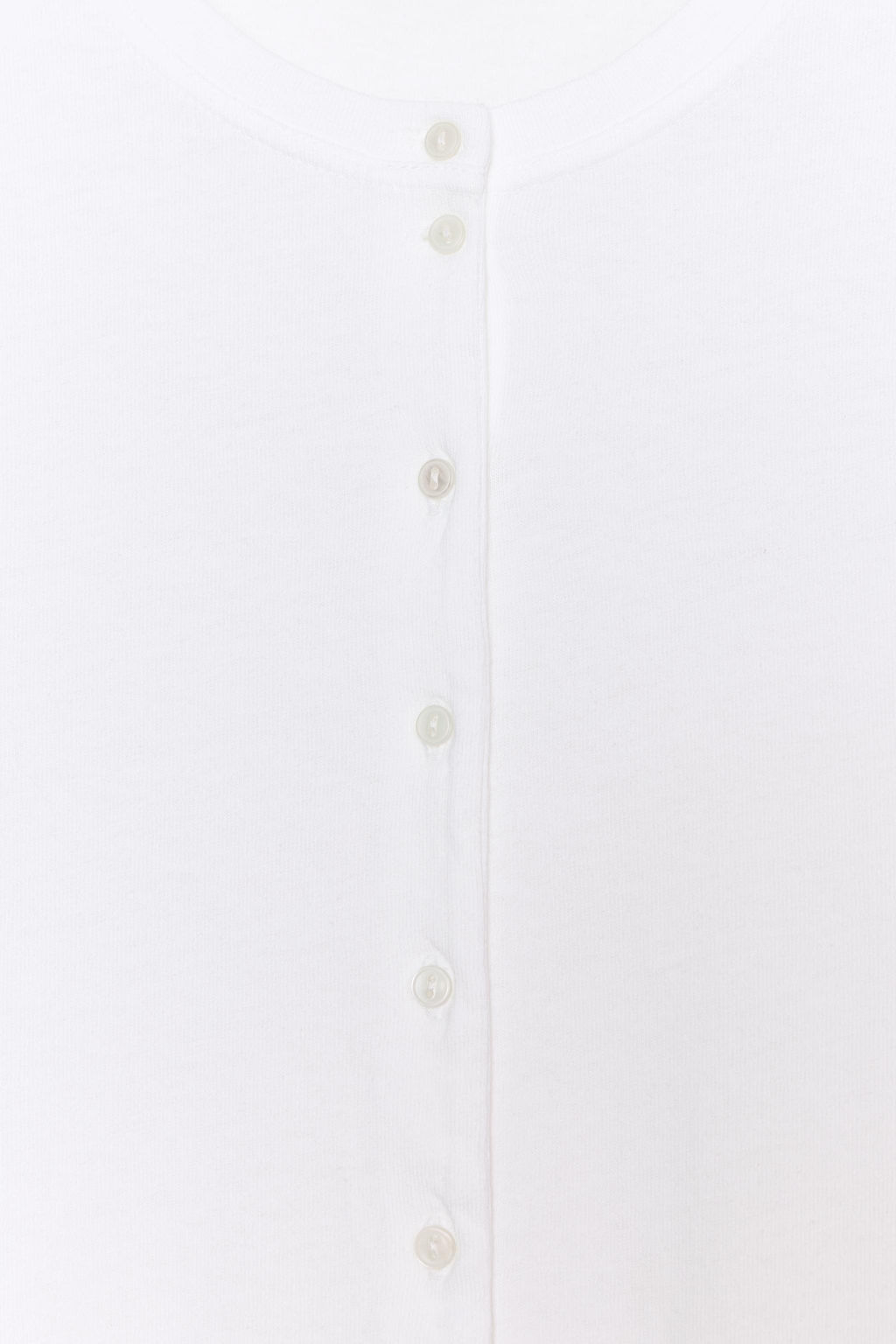 CAMISETA ALGOD?N 100% BOTONES / Blanco - Zara фото 7