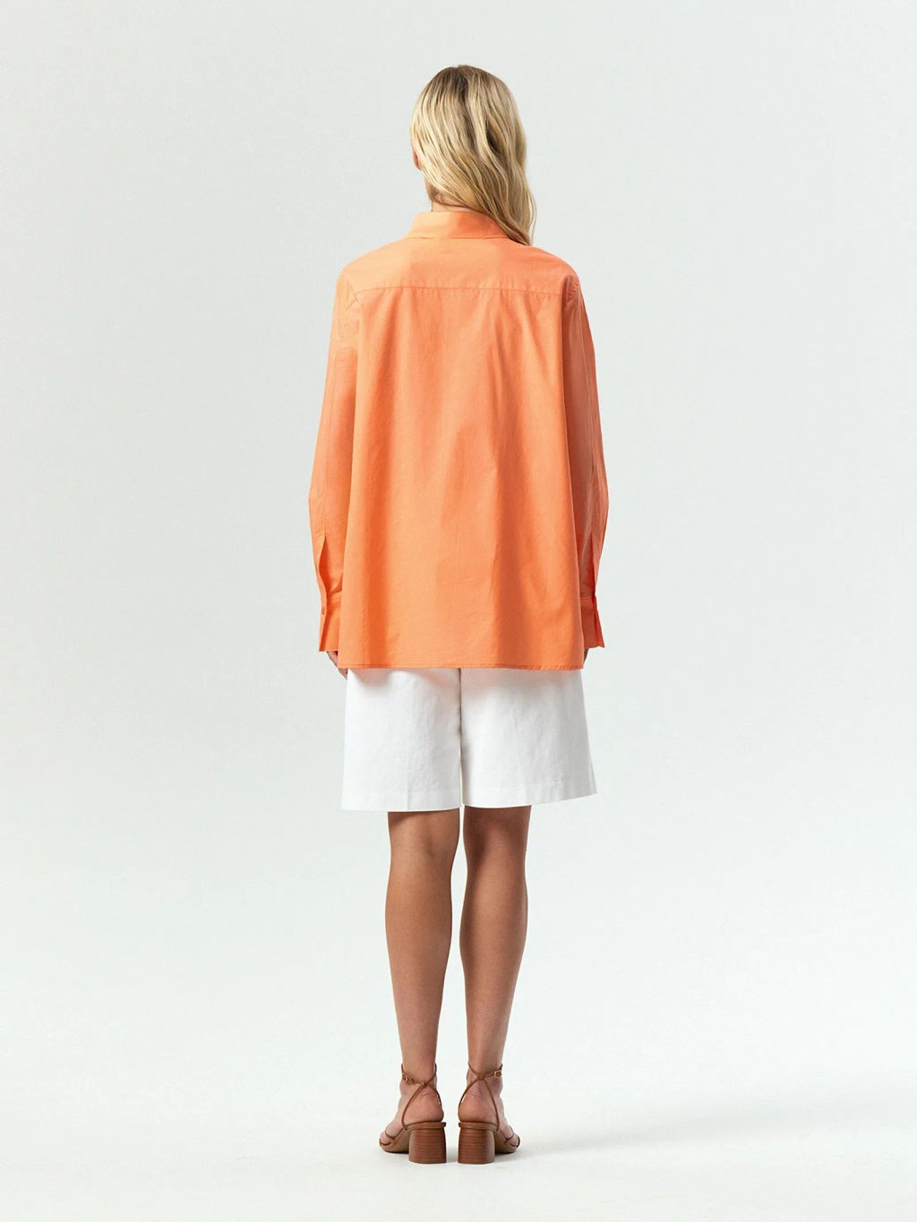Рубашка из 100% хлопка, B3085/nectarine