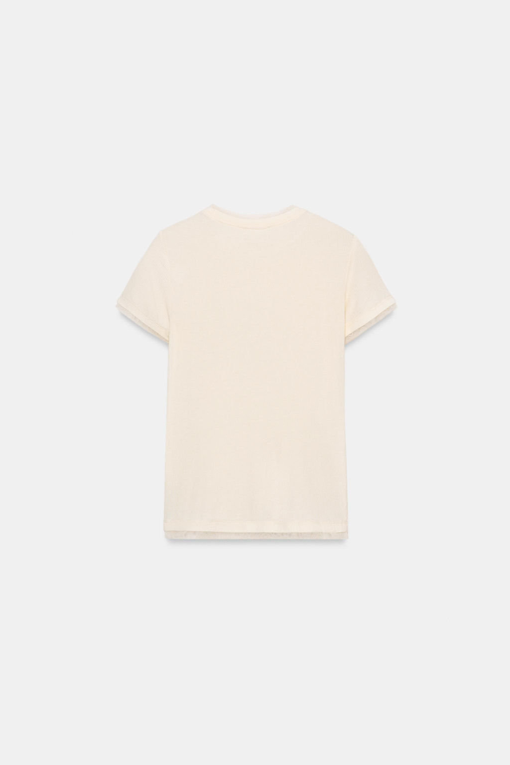 CAMISETA COMBINADA TUL / Vainilla - Zara фото 6