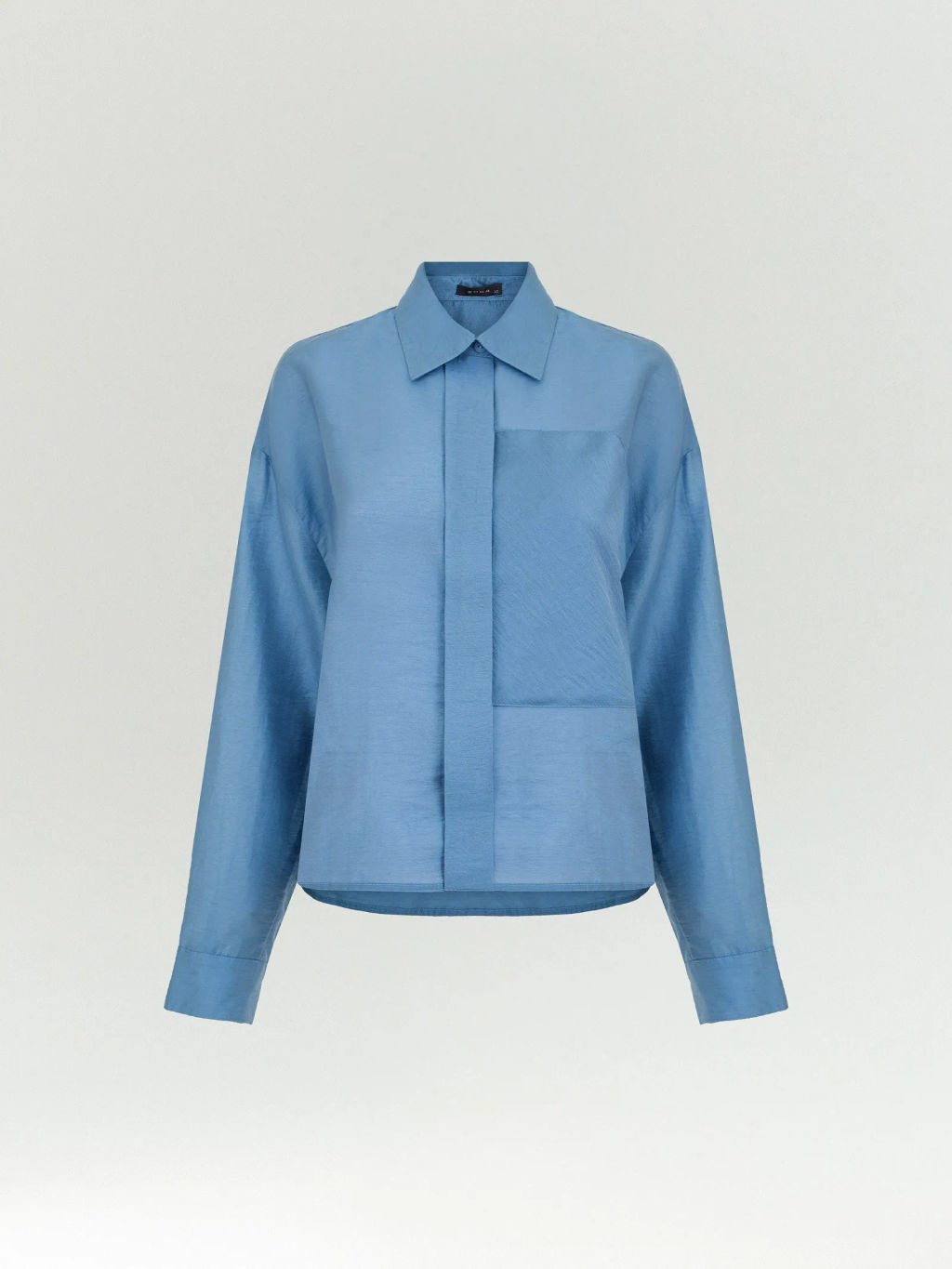 ЕМКА / Укороченная рубашка из тенсела - Emka фото 5