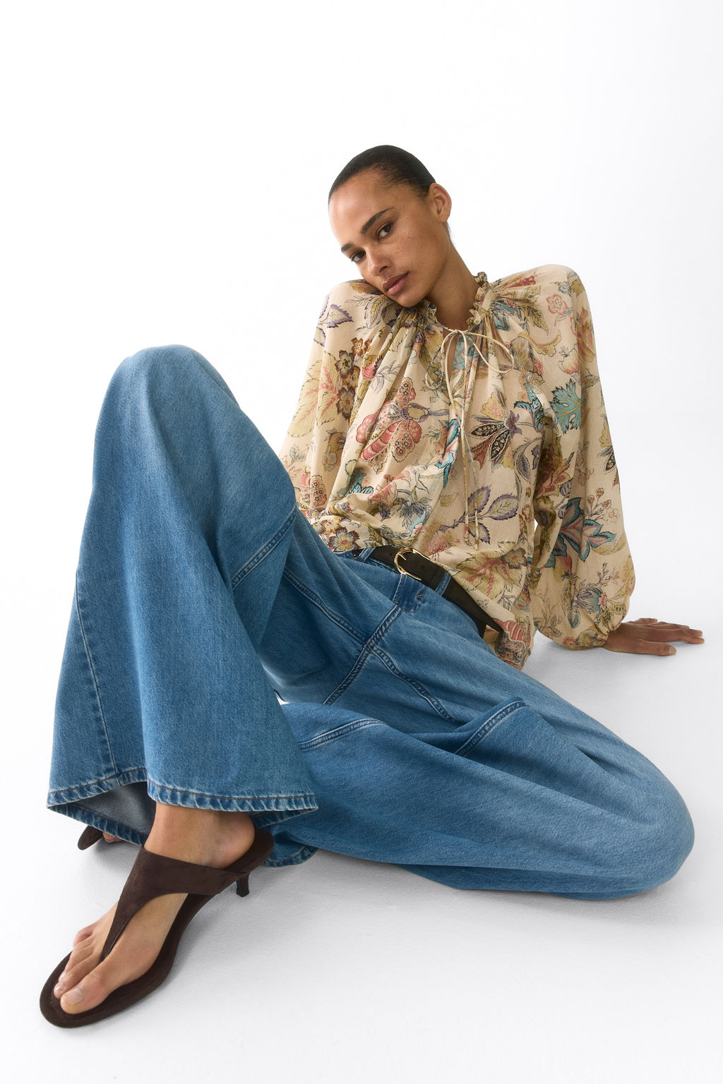 Blusa oversize en mezcla de algod?n - H&m фото 6