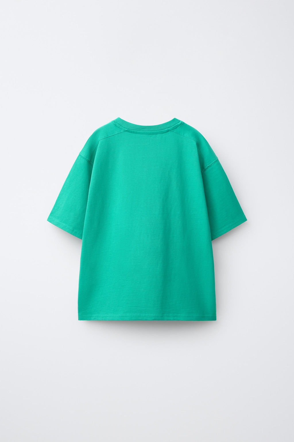 CAMISETA ESTAMPADO TEXTO / Turquesa