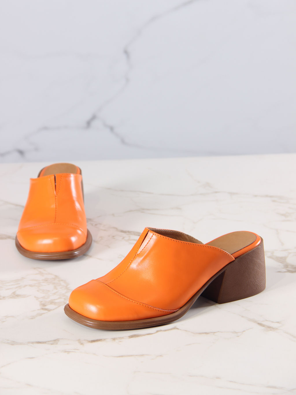 Сабо 5132.23663br.Оранжевый+коричневый