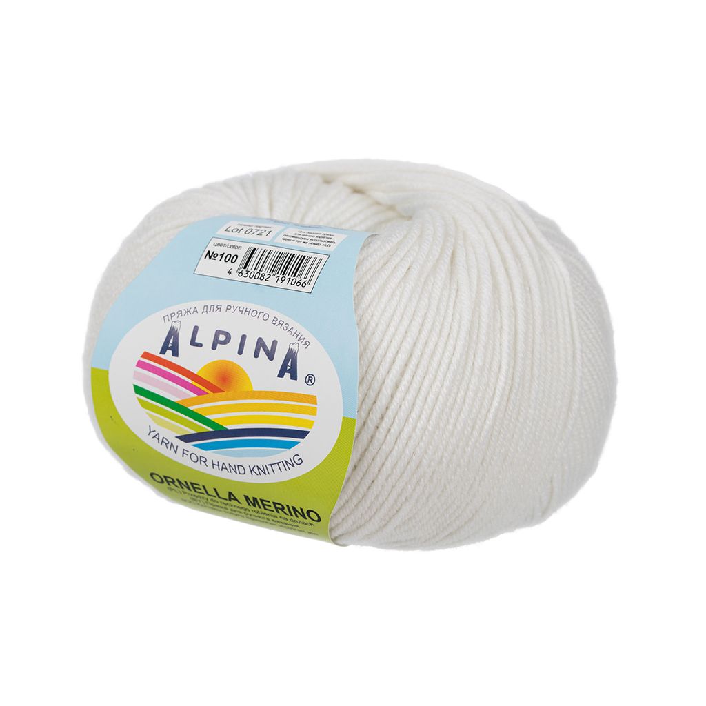 Пряжа ALPINA ORNELLA MERINO 100% мериносовая шерсть 10 шт. х 50 г 125 м  5 м