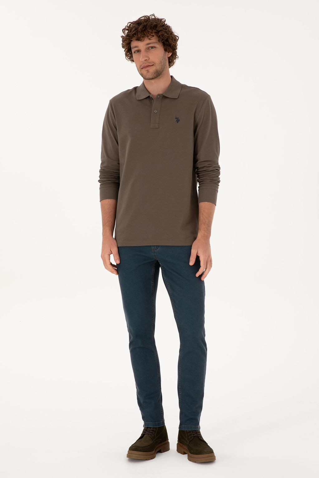 Erkek Vizon Basic Sweatshirt Sepette S_rpriz _ndirim - U.s. polo assn фото 4