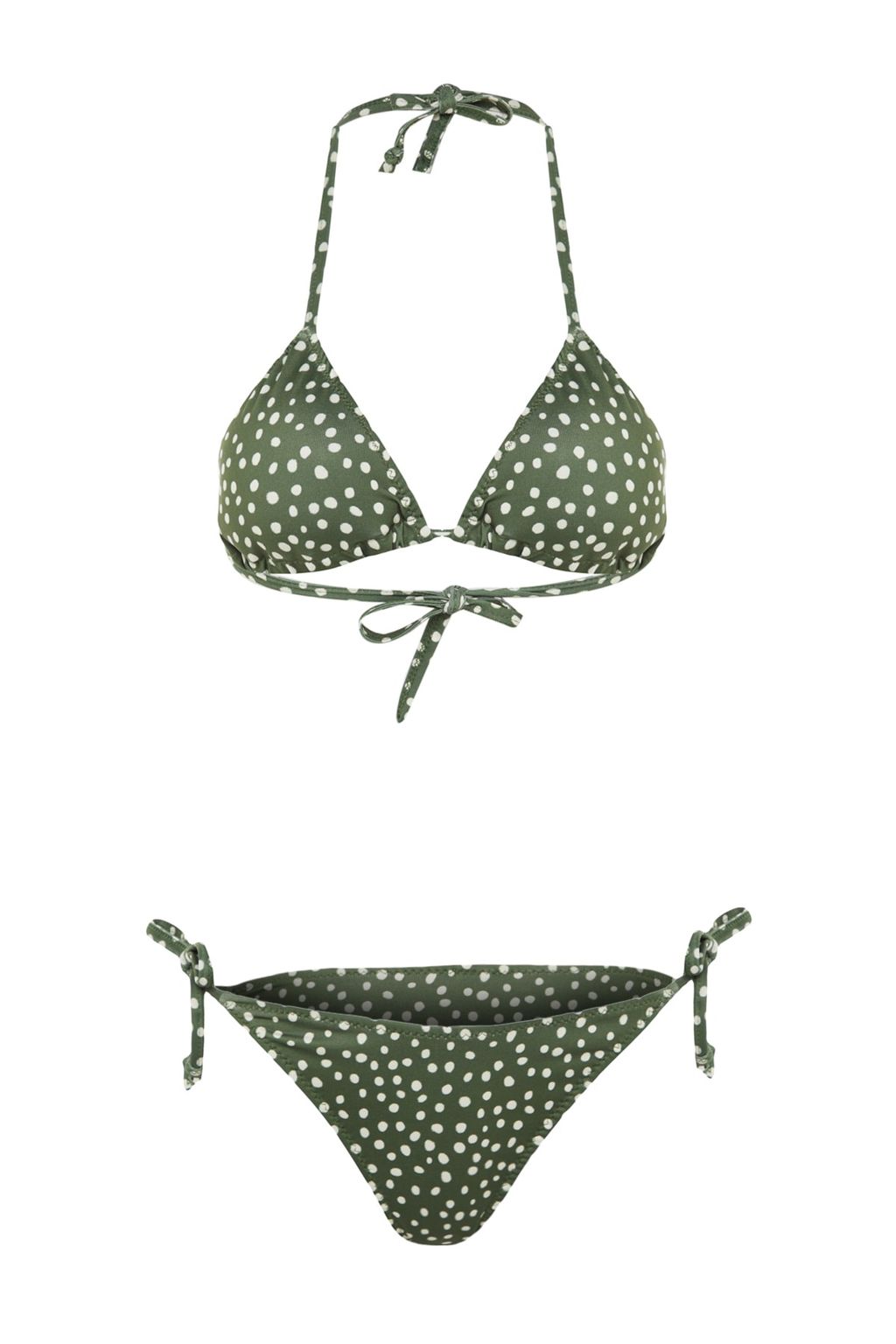 Puantiyeli Ucgen Baglamal? Bikini Tak?m? TBESS23BT00005