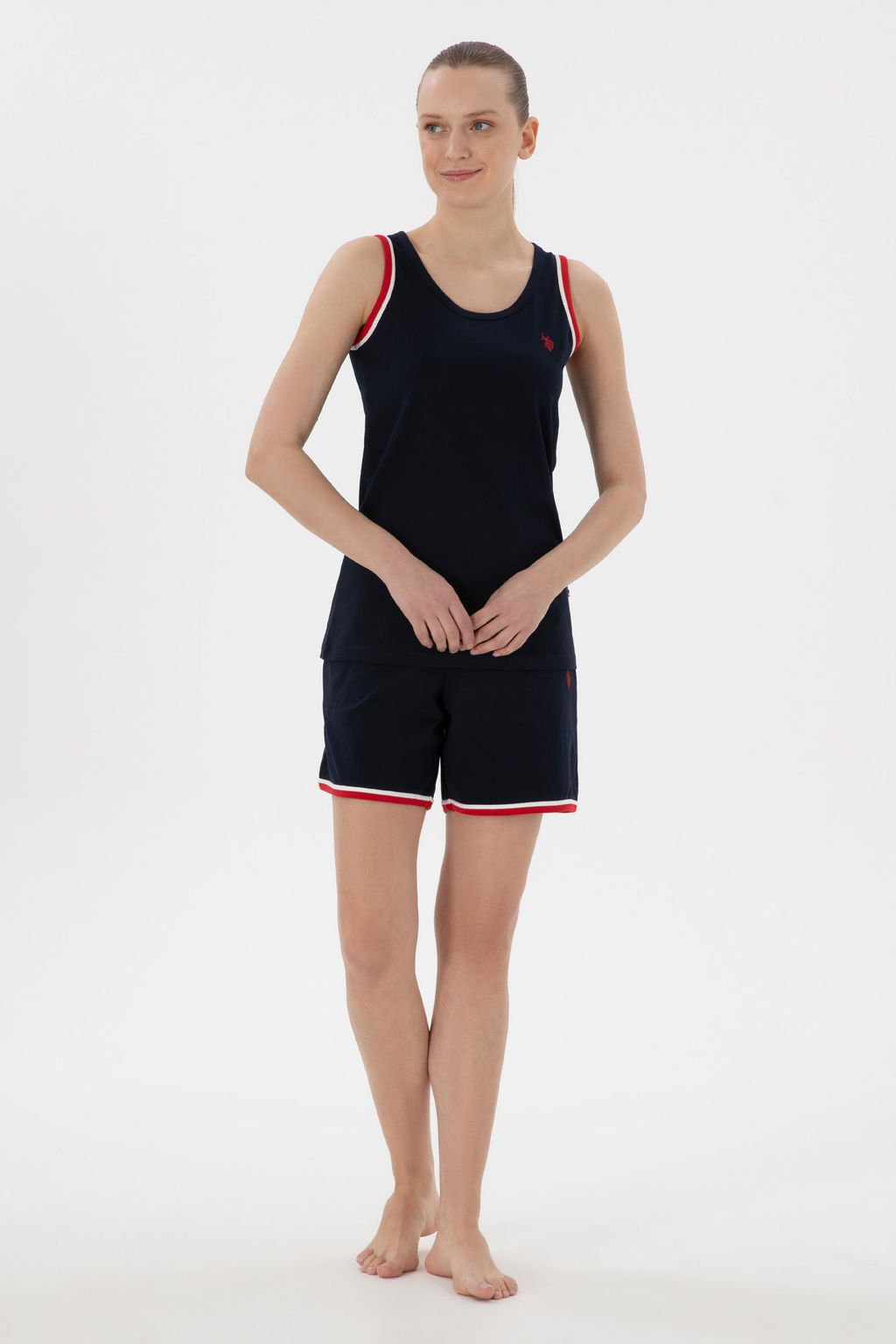 Kad_n Lacivert Pijama Tak_m_ Sepette S_rpriz _ndirim - U.s. polo assn фото 4