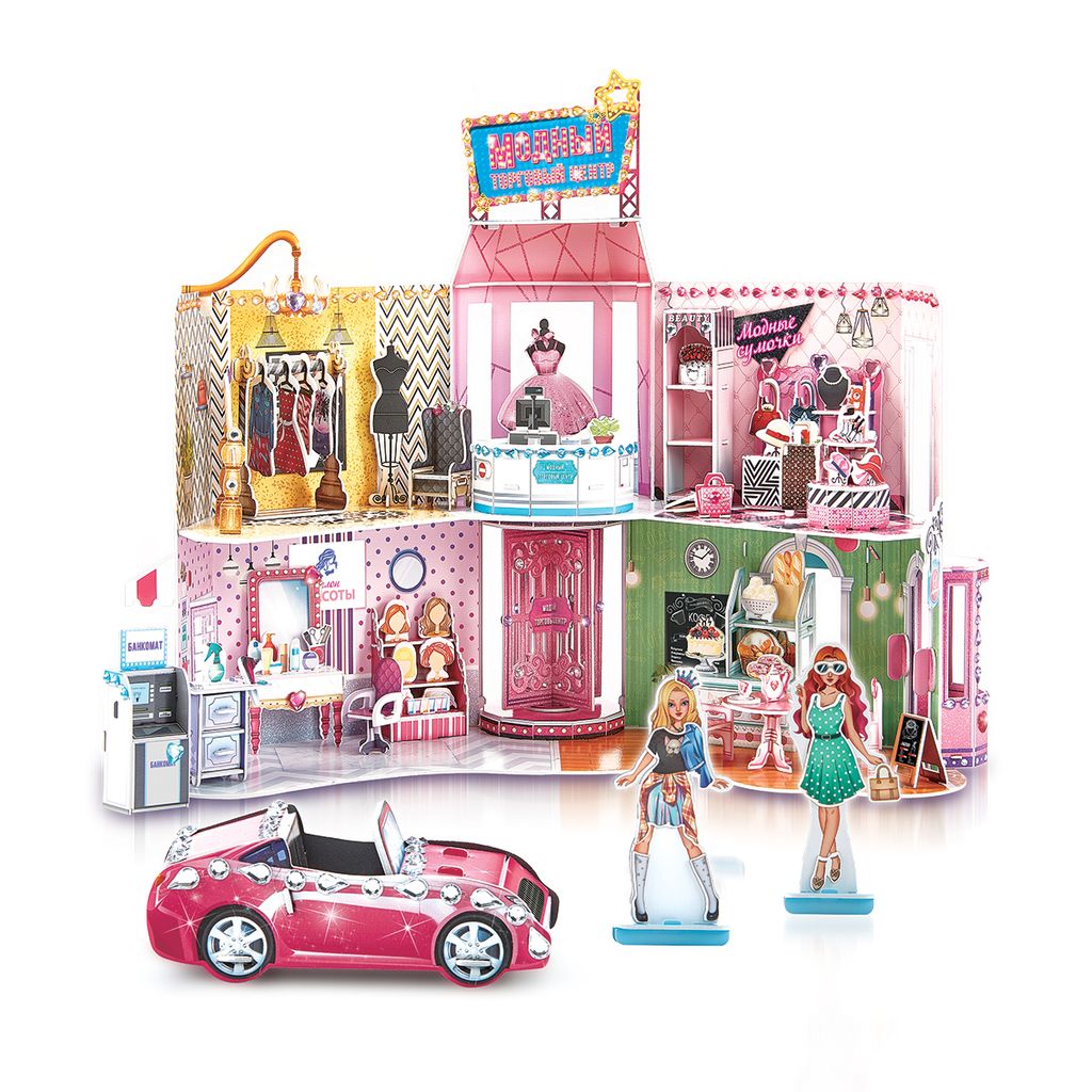 REZARK DLH-008 Серия Кукольные домики 157 элемент. Модный торговый центр