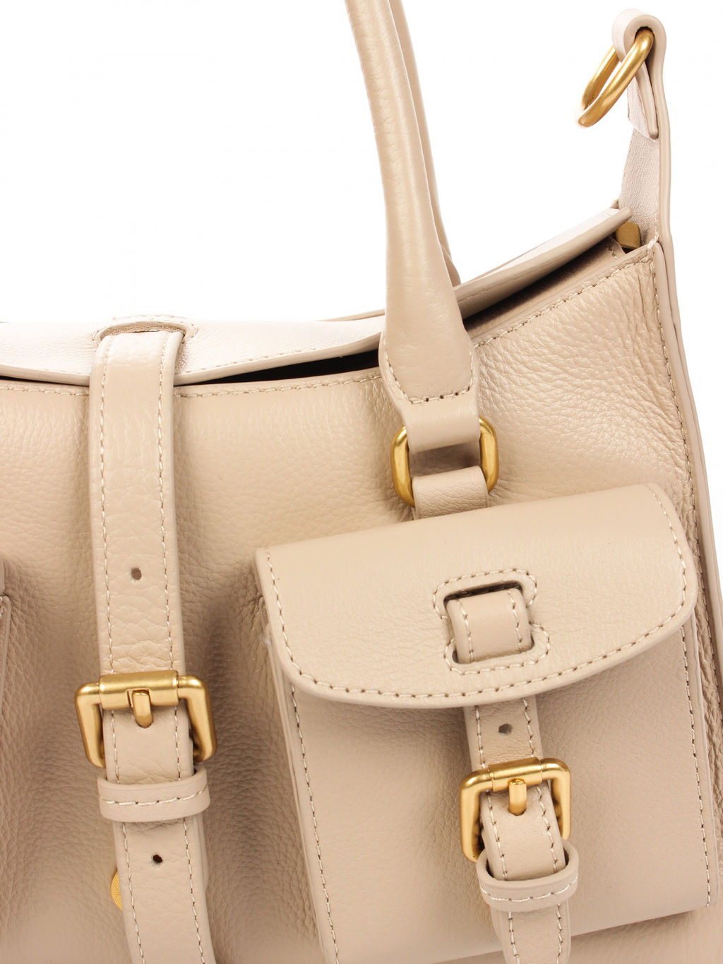 LACCOMA сумка АМ2276-бежевый натуральная кожа хлопок