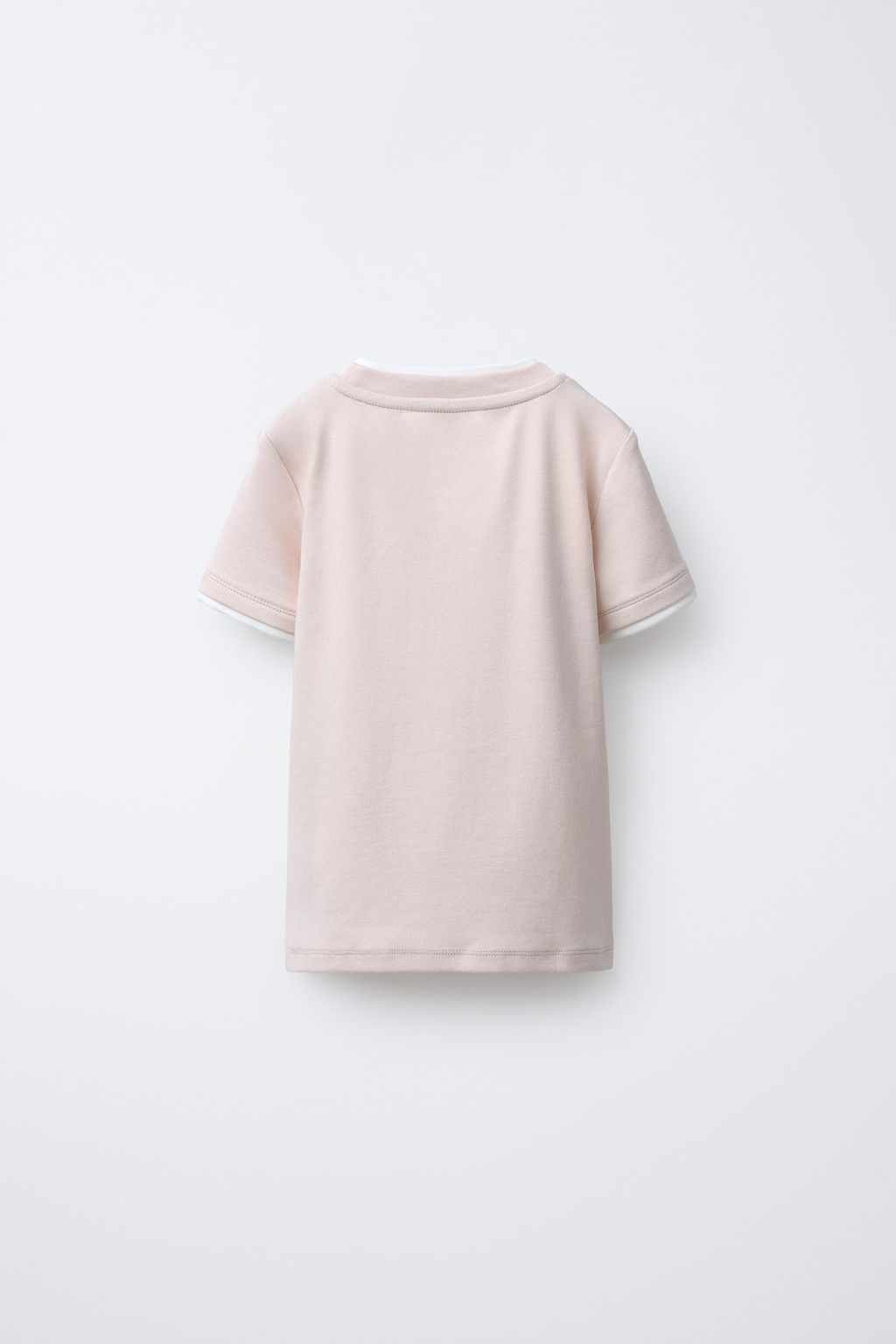 CAMISETA DOBLE CON MODAL / Crudo - Zara фото 2