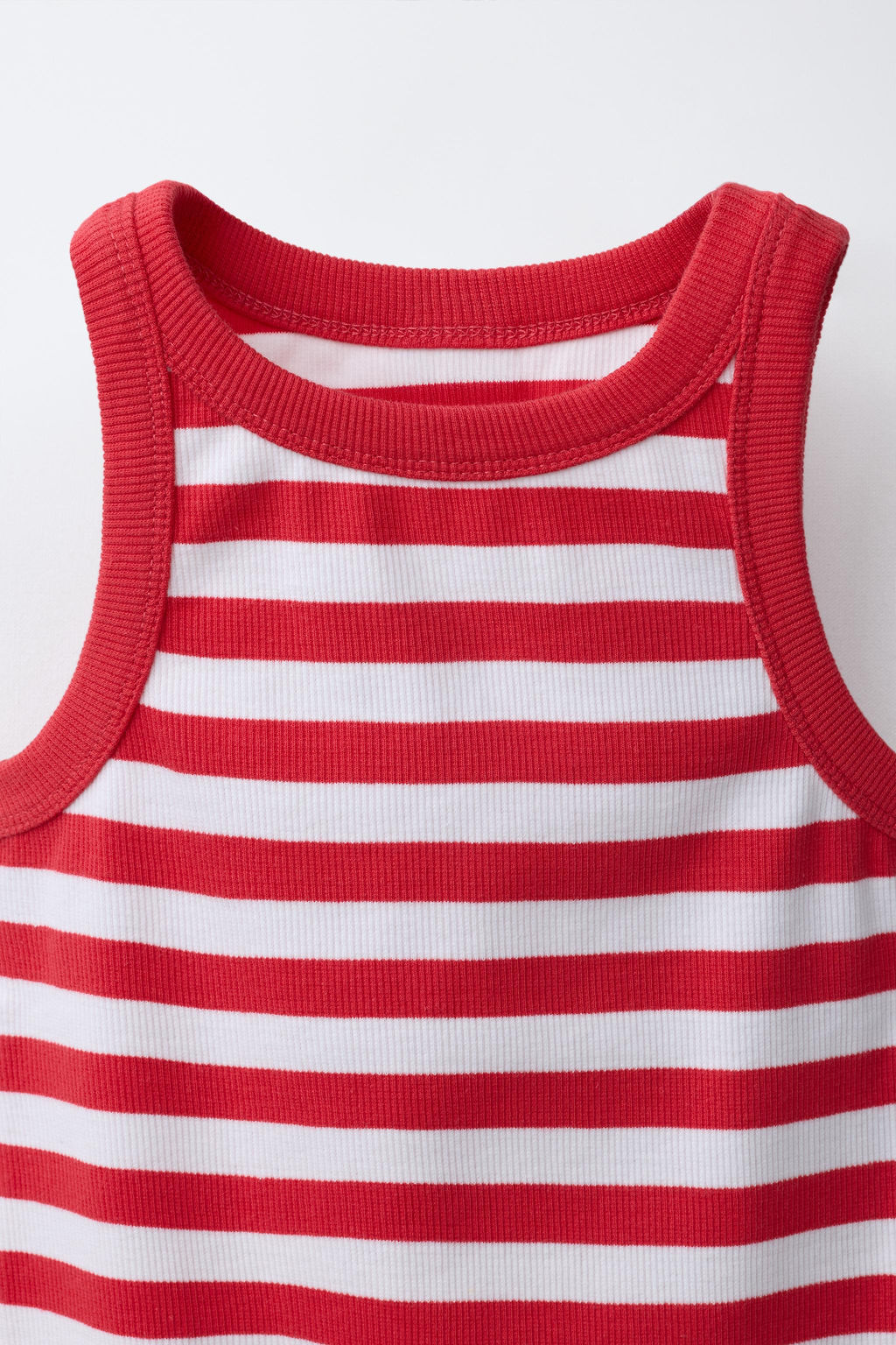 VESTIDO RIB RAYAS / Rojo - Zara фото 3