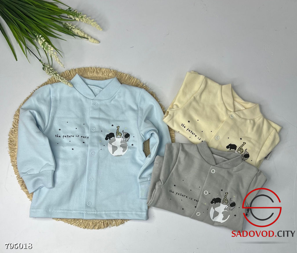 Кофточка для новорожденных из футера с начёсом