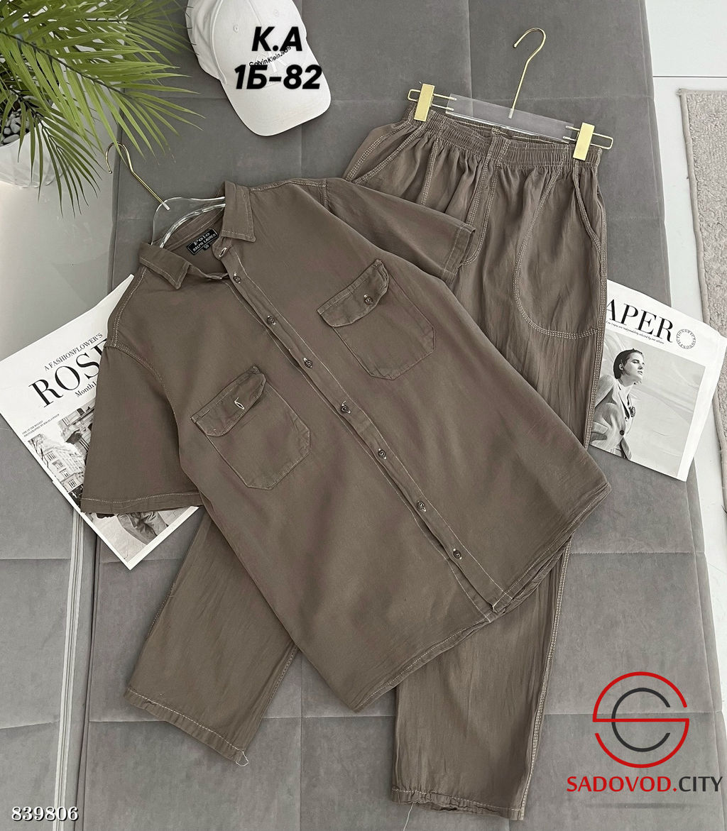 Костюм (рубашка и брюки) свободного кроя - Bruno фото 3