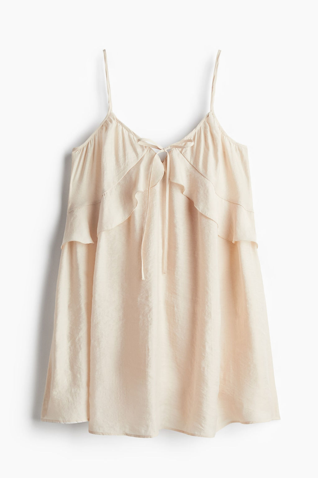 Vestido en mezcla de modal con ribetes de volante - H&m фото 4