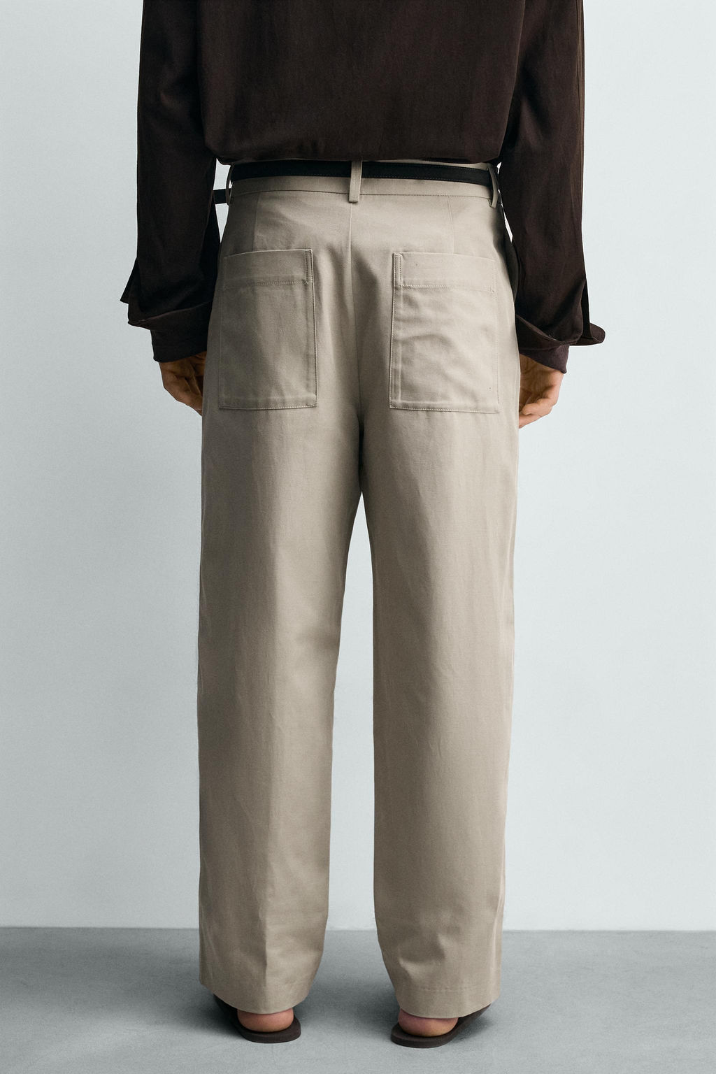 PANTAL?N RELAXED FIT ALGOD?N - LINO / Vis?n - Zara фото 3