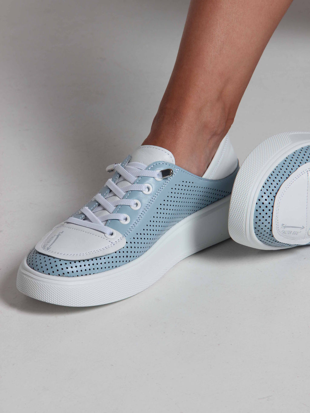 Кеды 163.P.LusiR2w. Голубой белый
