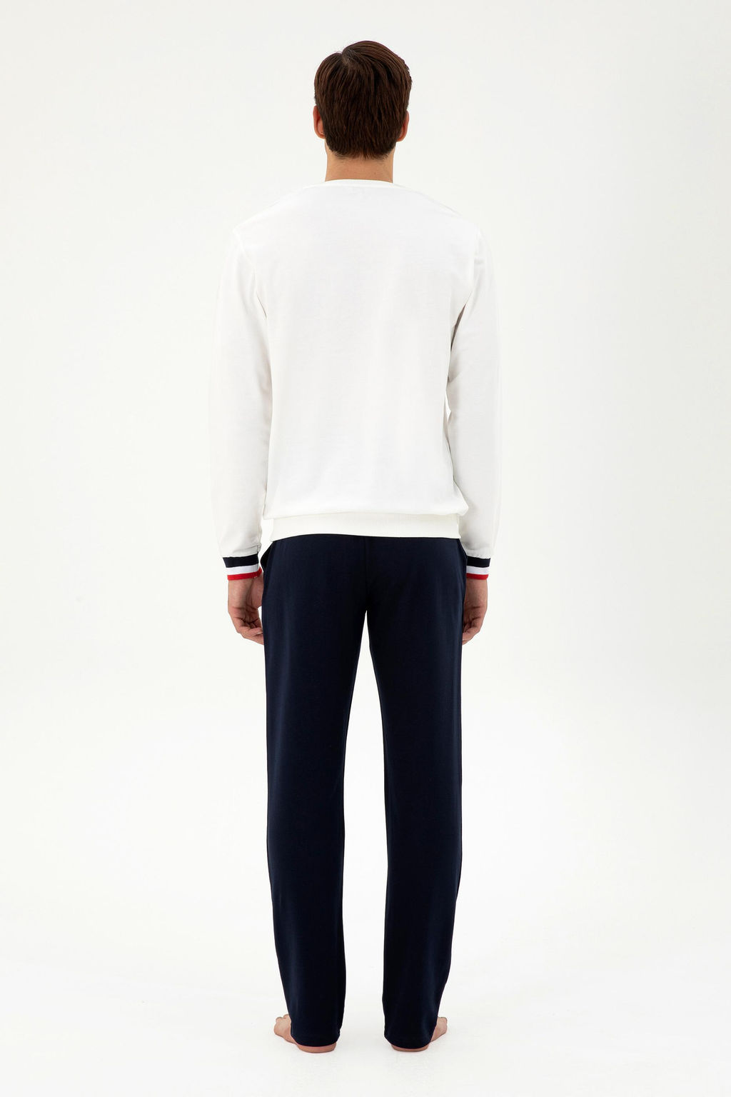 Мужской кремовый пижамный комплект Неожиданная скидка в корзине - U.s. polo assn фото 4