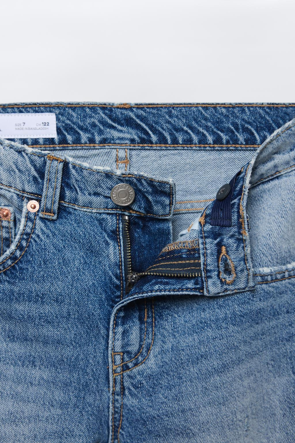 EXTREME WIDE-LEG RIPPED JEANS - Zara фото 5