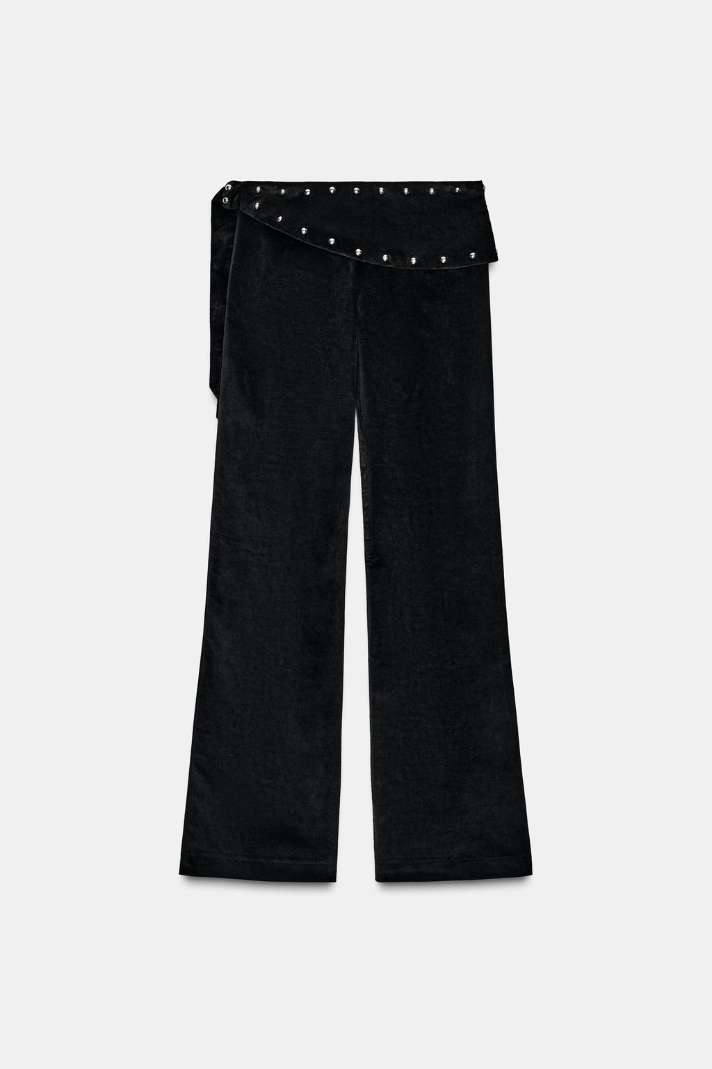 FLARE PAREO TROUSERS WITH STUDS