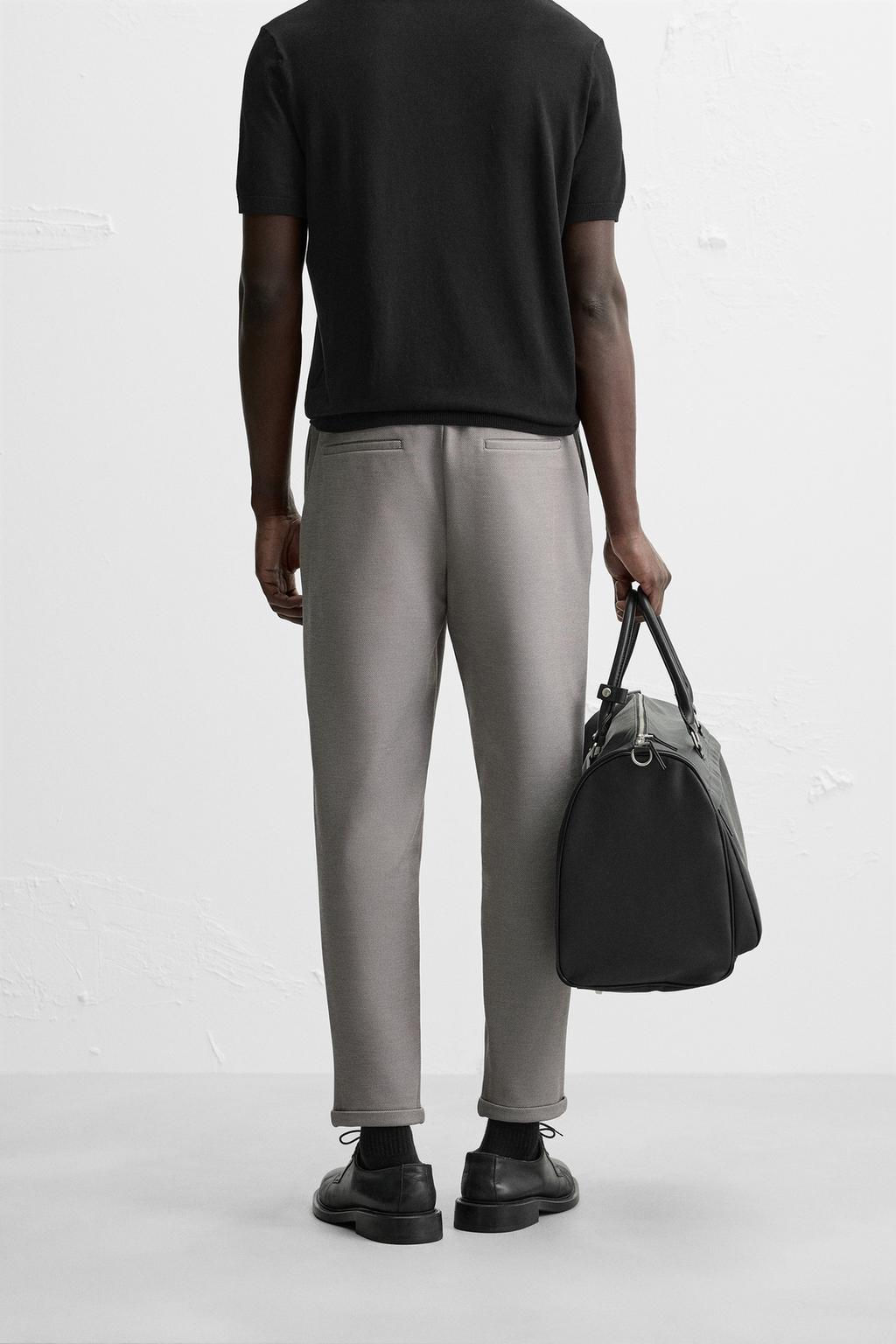 EASY CARE JOGGER WAIST TROUSERS - Zara фото 32