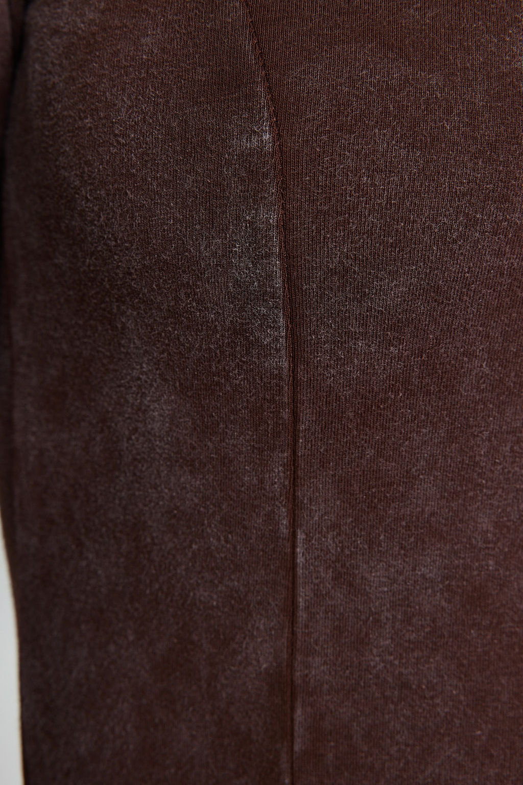 Kahverengi Eskitme/Soluk Efektli Pamuklu Uzun Kol Esnek C?tc?tl? Orme Body TWOAW24BD00044