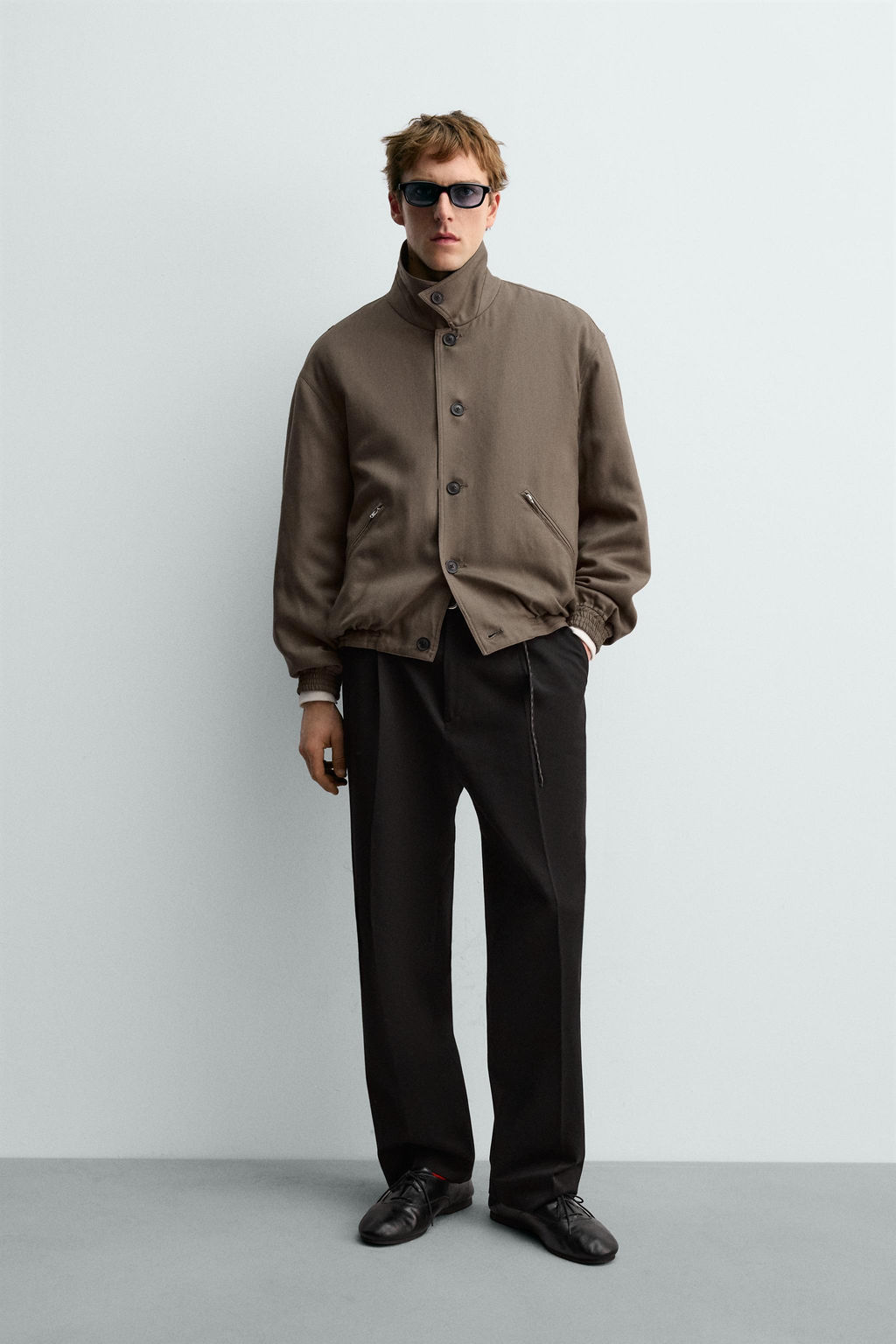 QUILTED 100% WOOL JACKET AARON LEVINE X ZARA