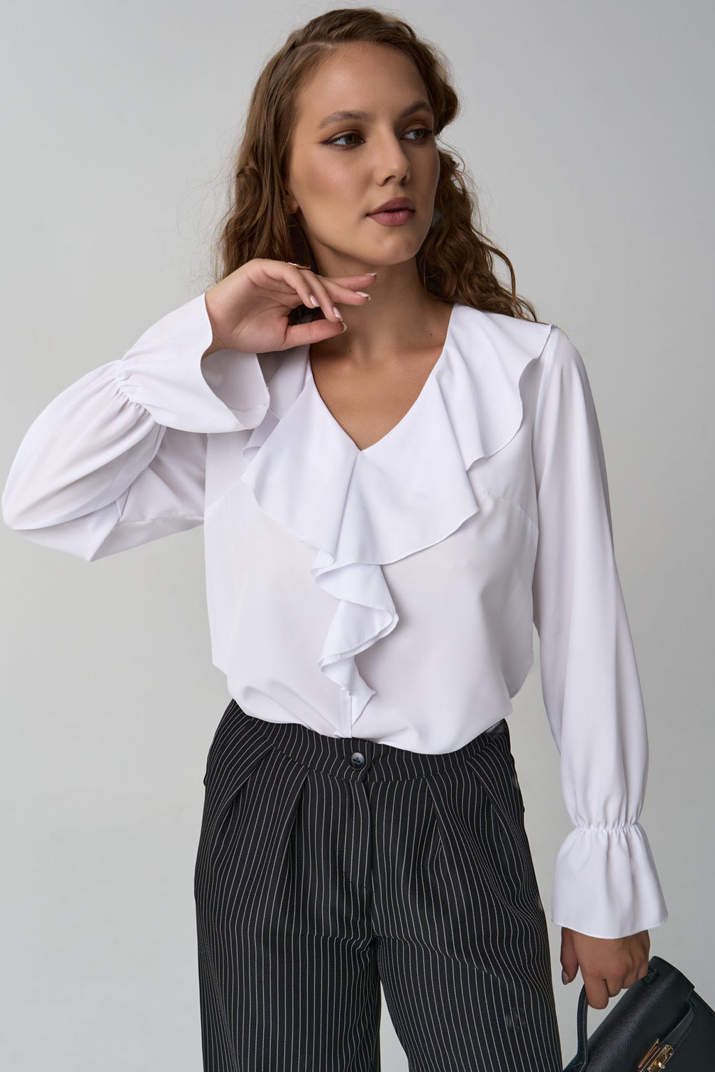Блузка Мишель (белый) - Эльза фото 12