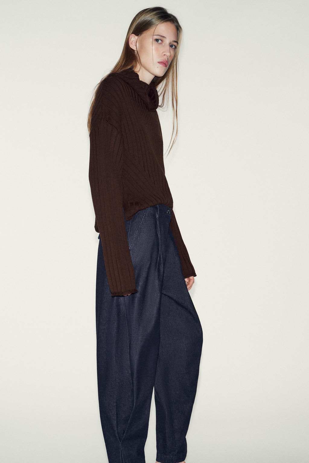 JEANS Z1975 HIGH-WAIST BOMBACHO - Zara фото 3