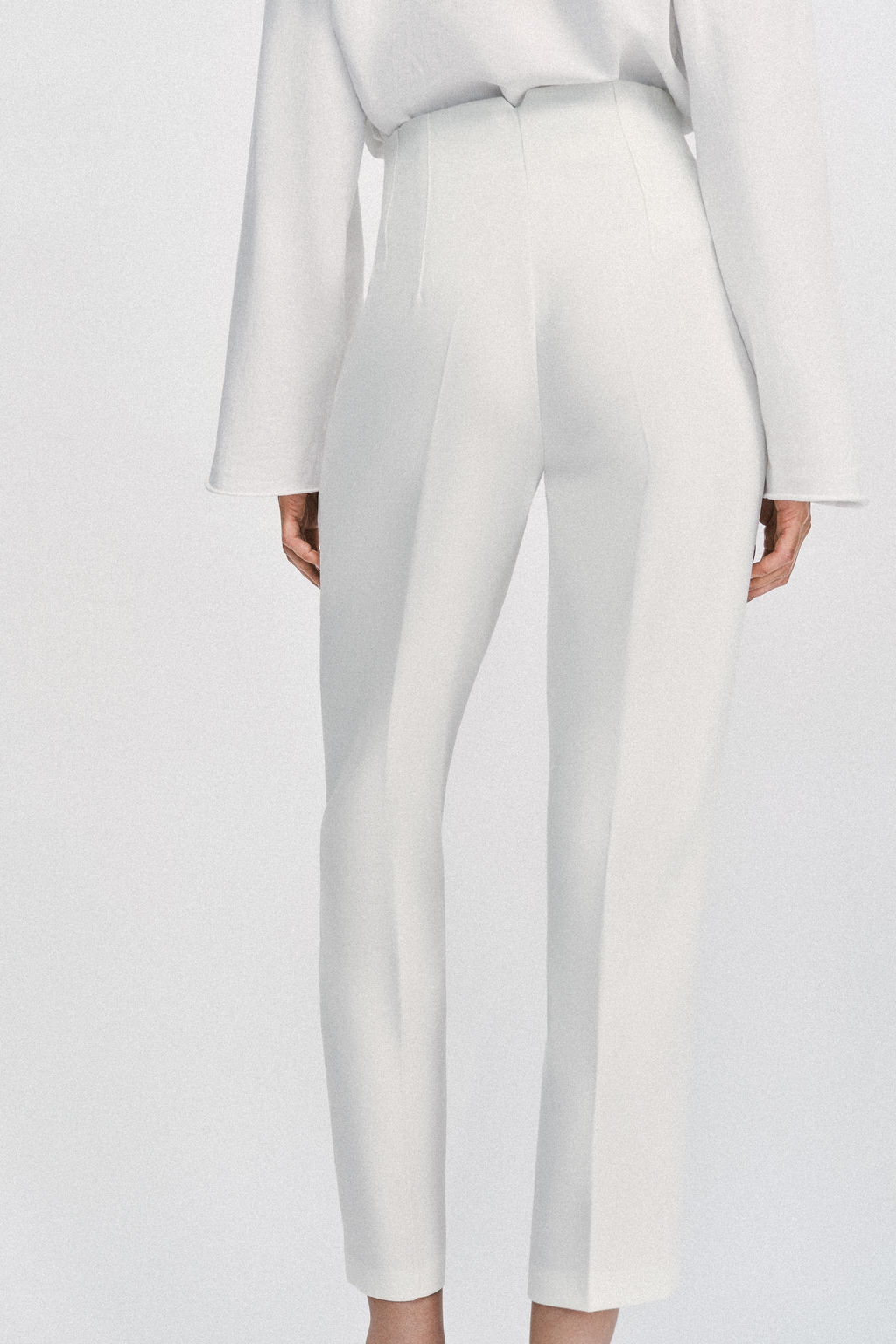 PANTAL?N TIRO ALTO / Blanco - Zara фото 6