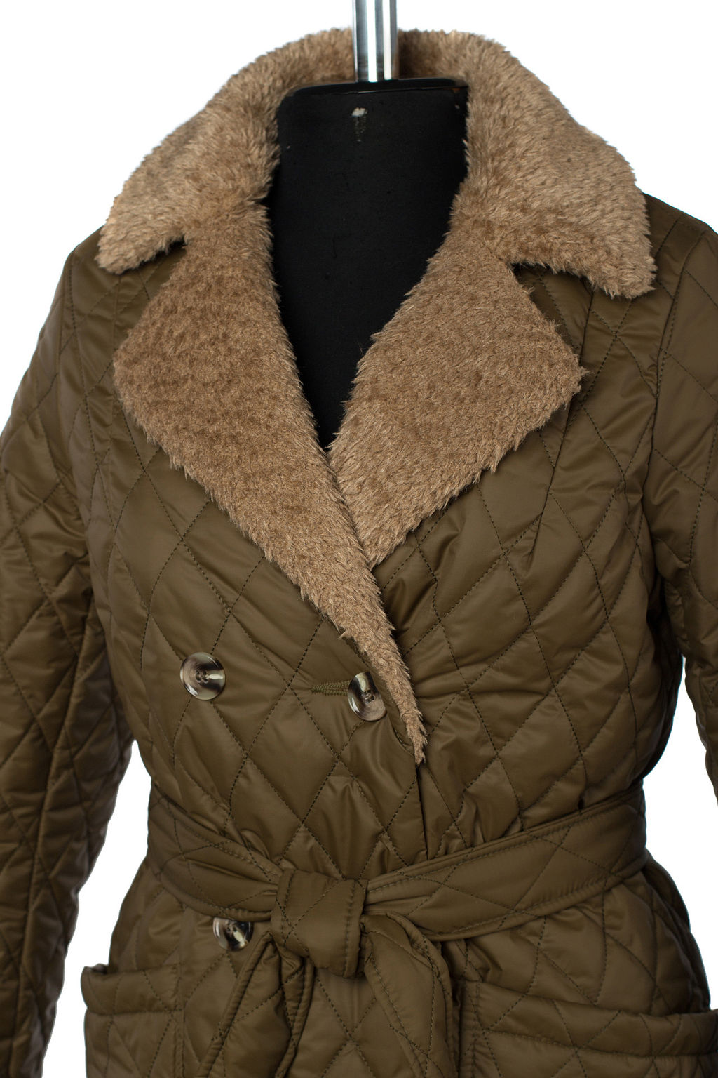 05-2098 Куртка женская зимняя (пояс) - El podio фото 10