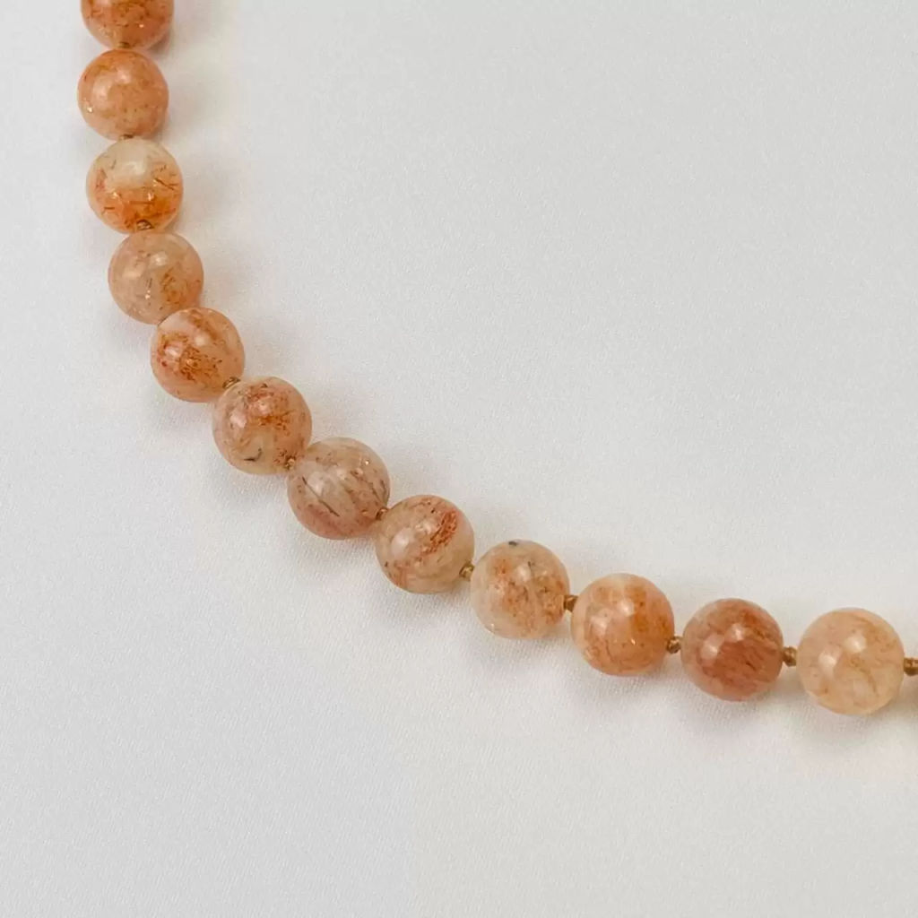 Бусы из камня Солнечный камень (Индия) 50 см +