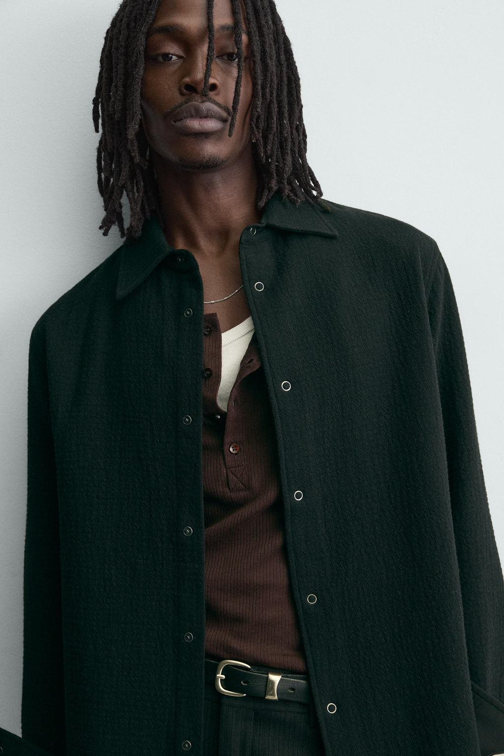 TEXTURED RELAXED FIT OVERSHIRT - Zara фото 16