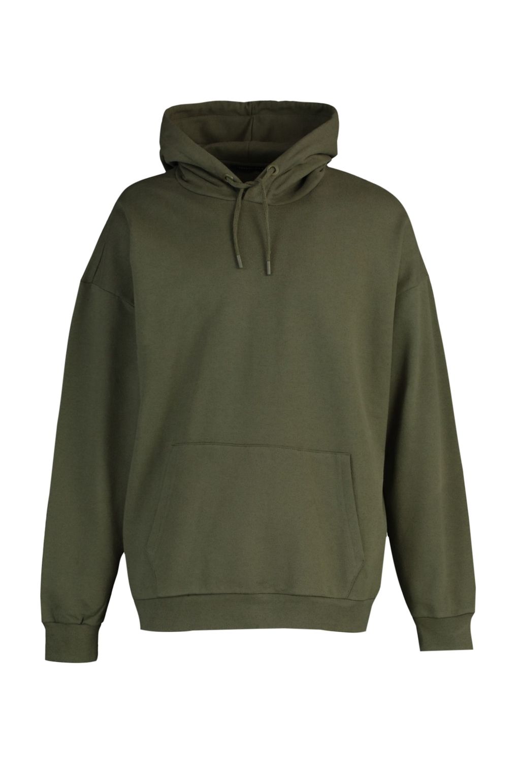 Haki Oversize/Genis Kesim Kapusonlu Ici Polar/S?cak Tutan Sweatshirt TMNAW23SW00195