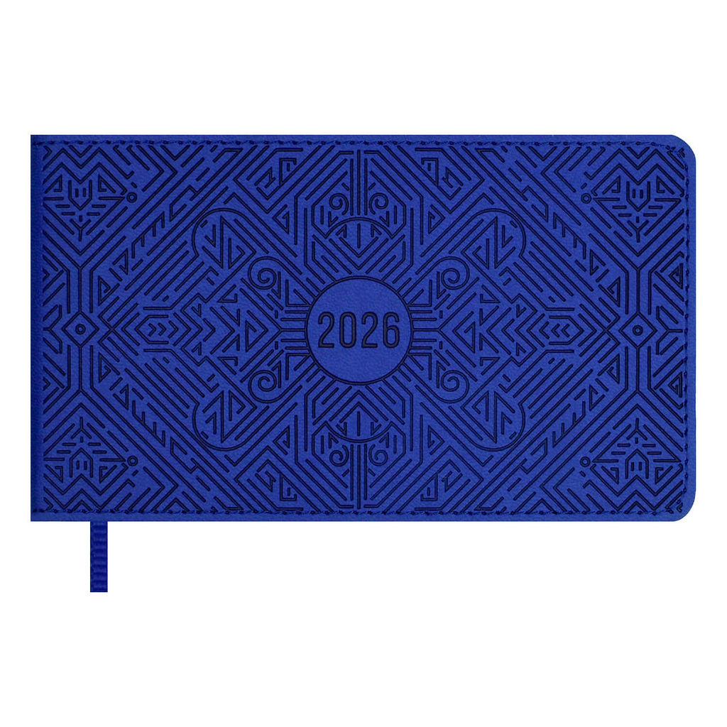Еженедельник датированный 2026 ESCALADA, 150x87 мм, 64 л., арт. 70405/ 40 ВИННЕР СИНИЙ