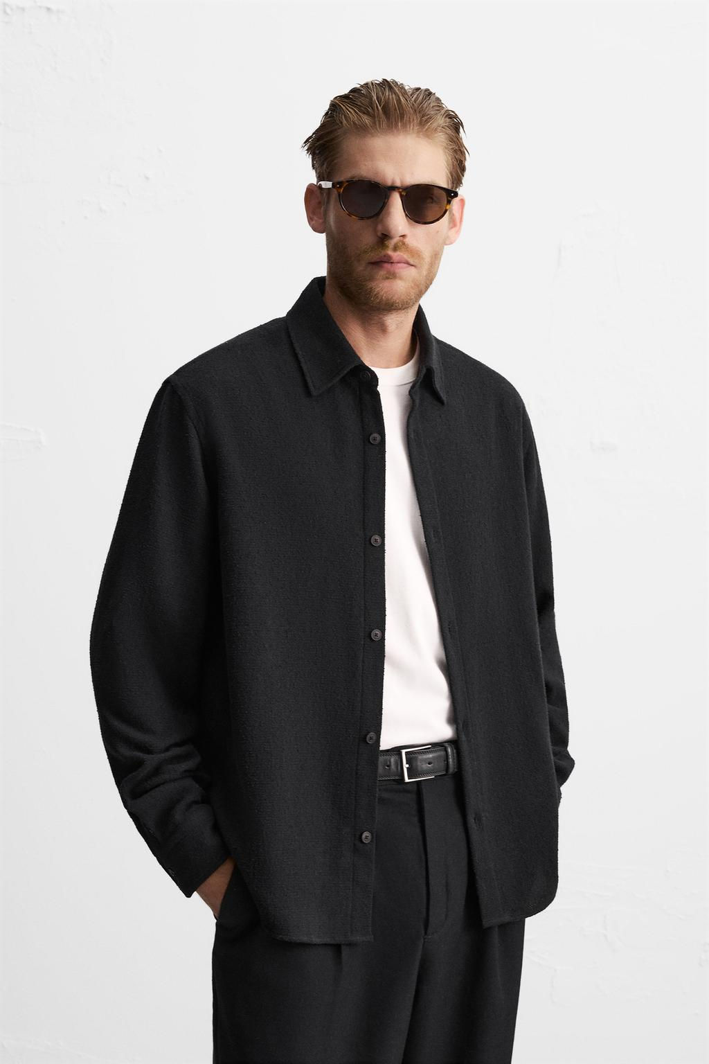 BOUCLE TEXTURED SHIRT - Zara фото 2