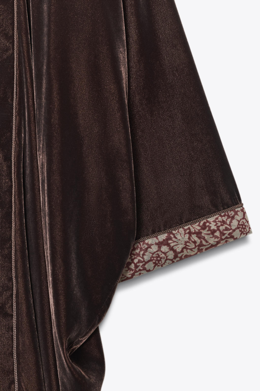 ZW COLLECTION VELVET KIMONO - Zara фото 6