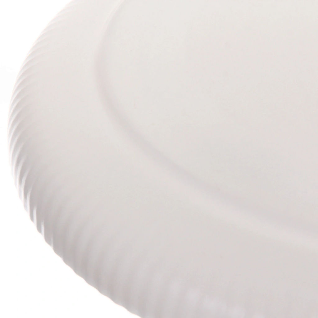 Тарелка "White magic" 25*2,5см стеклокерамика Полоса