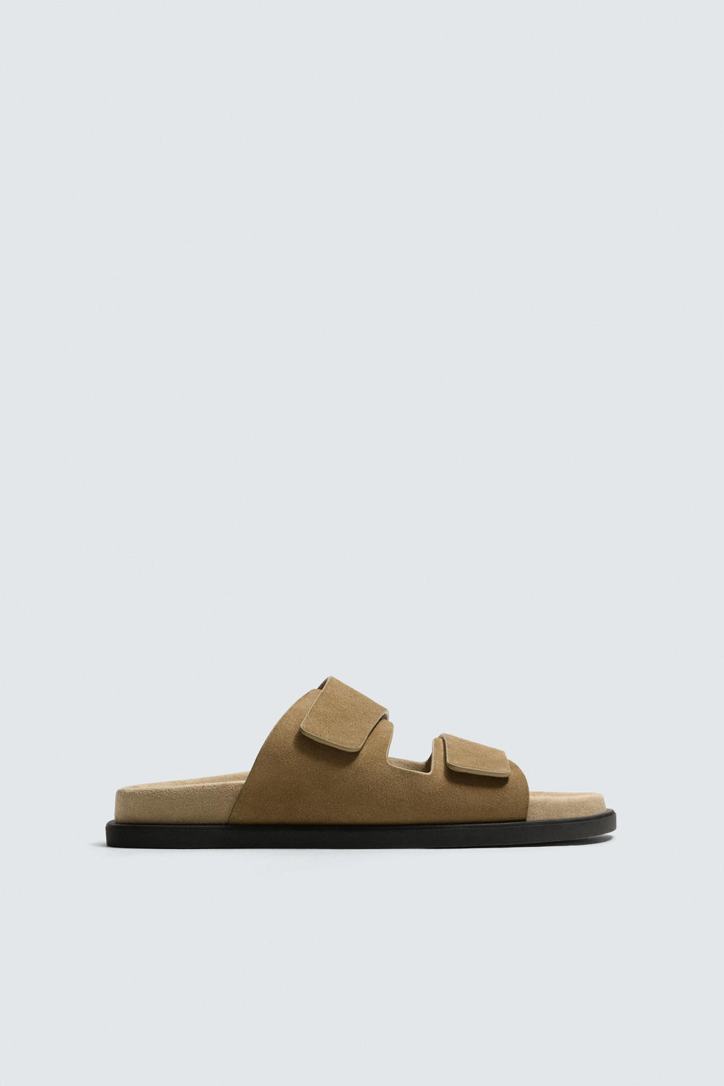 DOUBLE STRAP LEATHER SANDALS - Zara фото 4