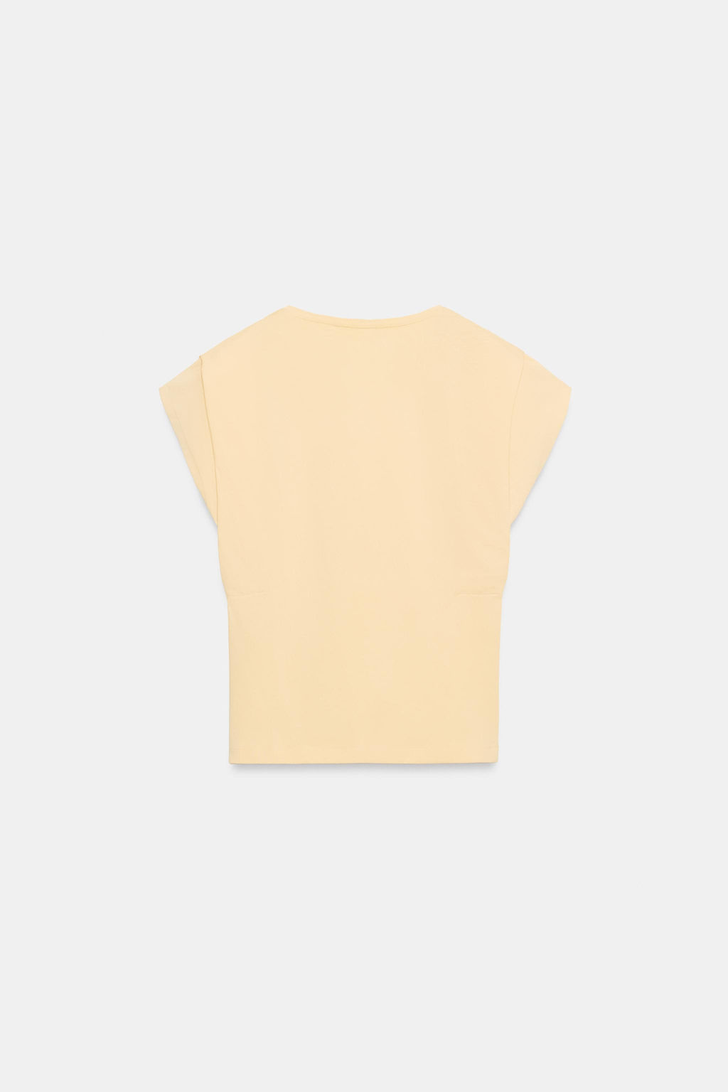 CAMISETA ESCOTE PICO ALGOD?N / Melocot?n - Zara фото 6