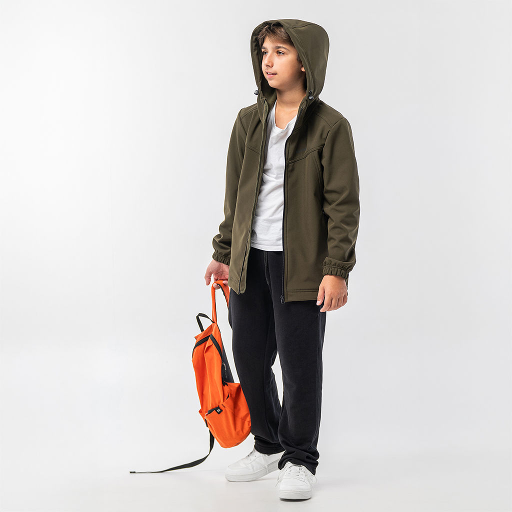 RODOS Куртка софтшелл для мальчика демисезон М-311д Тёмно-серый  фото 36