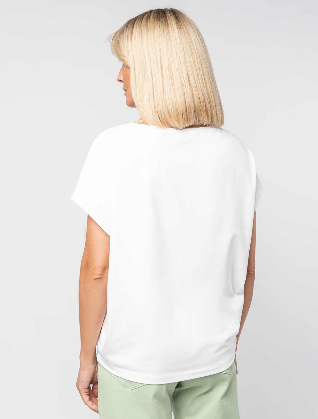 VILATTE / Футболка из премиального хлопка с эластаном  фото 4