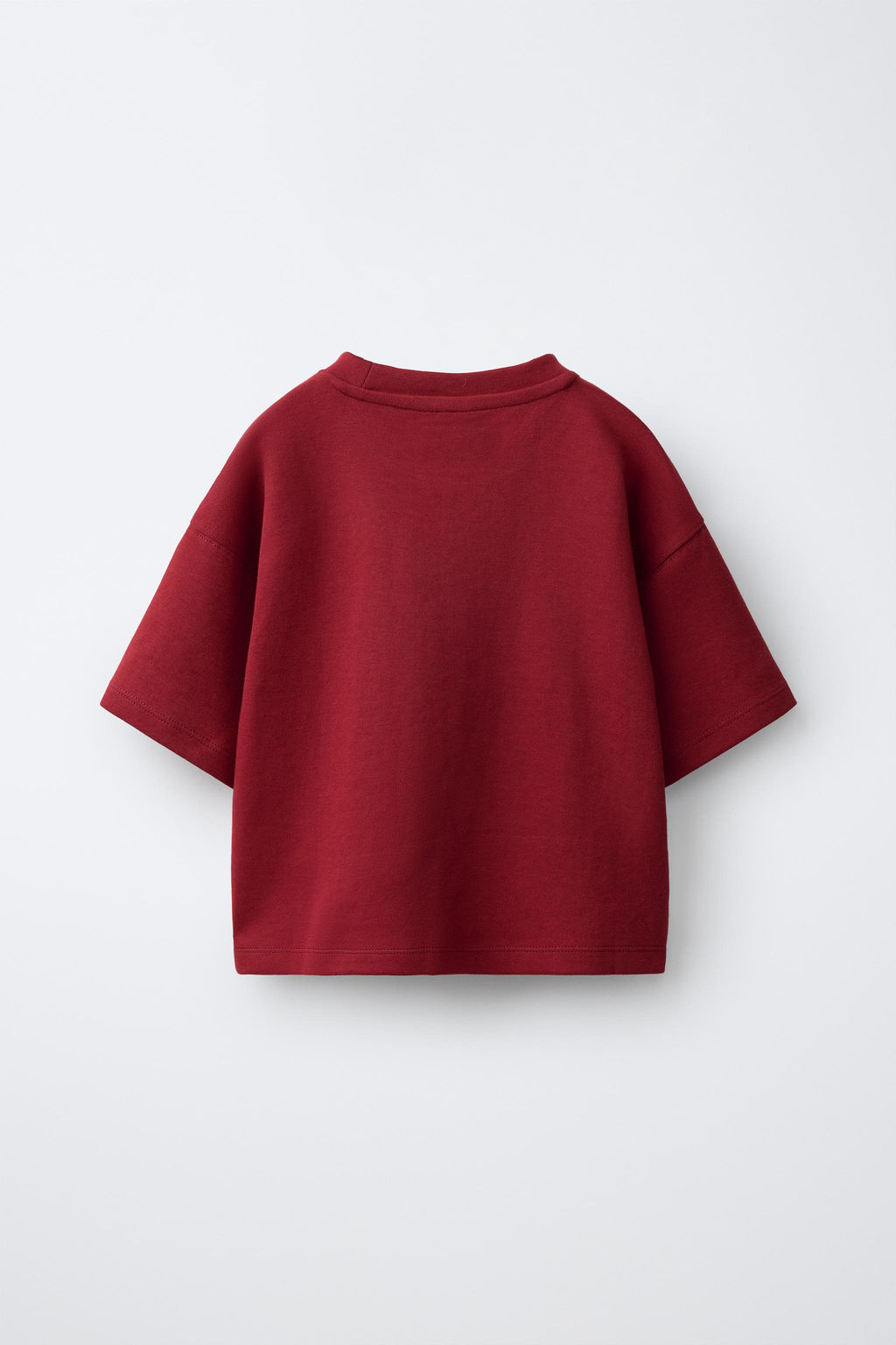 CAMISETA LISA INTERLOCK / Rojo - Zara фото 2