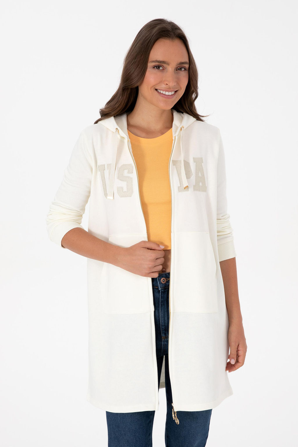 Kad_n Krem Basic Sweatshirt Sepette S_rpriz _ndirim