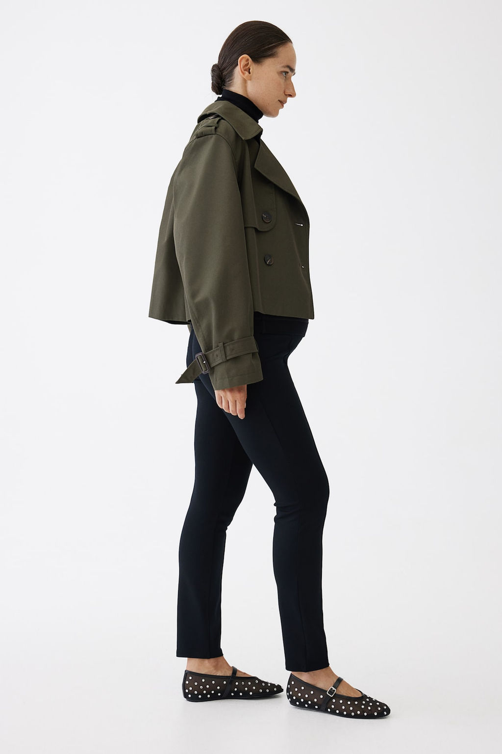 MAMA Pantalon de vestir de punto - H&m фото 4