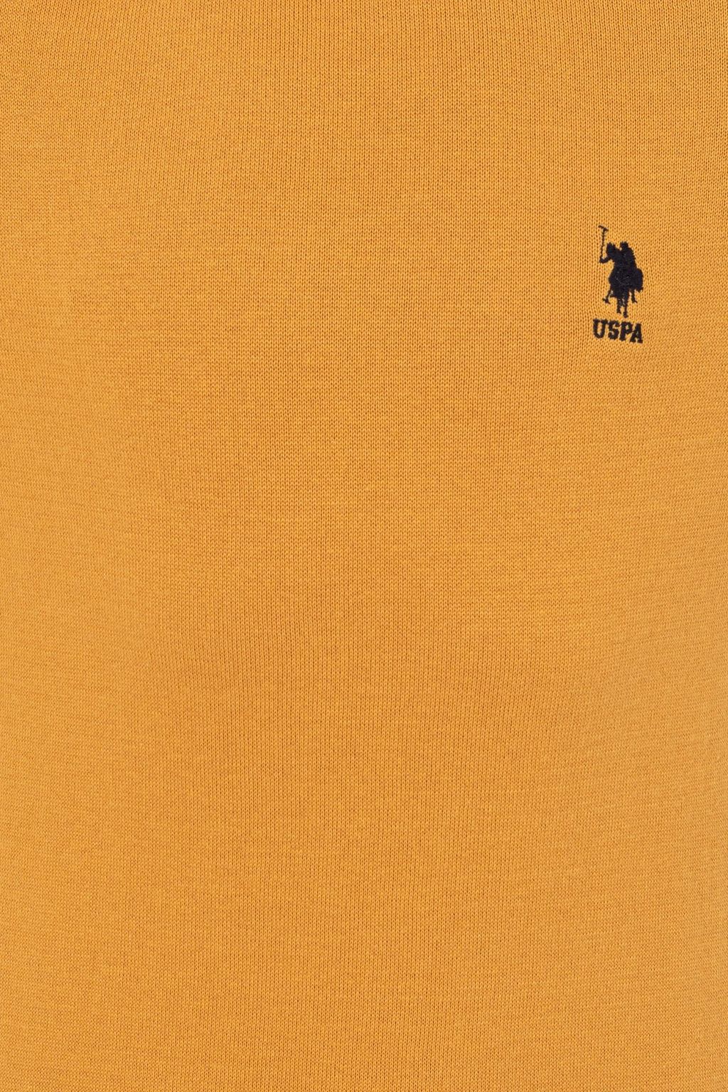 Мужской желтый трикотажный свитер Basic - U.s. polo assn фото 6