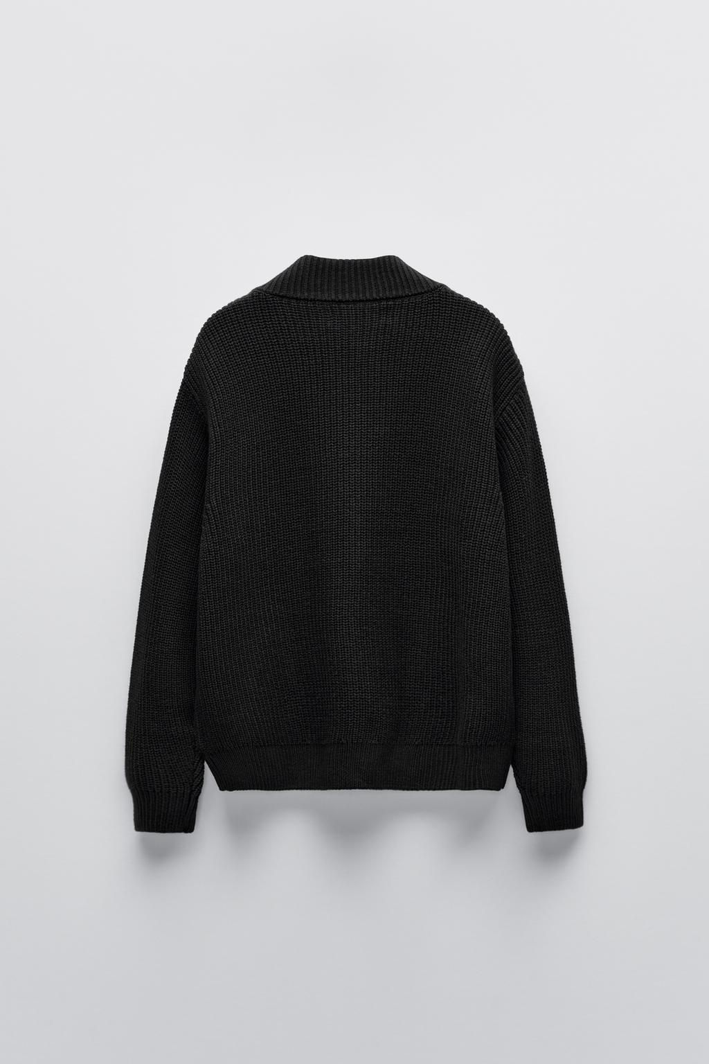 PURL KNIT CARDIGAN WITH ZIP - Zara фото 2