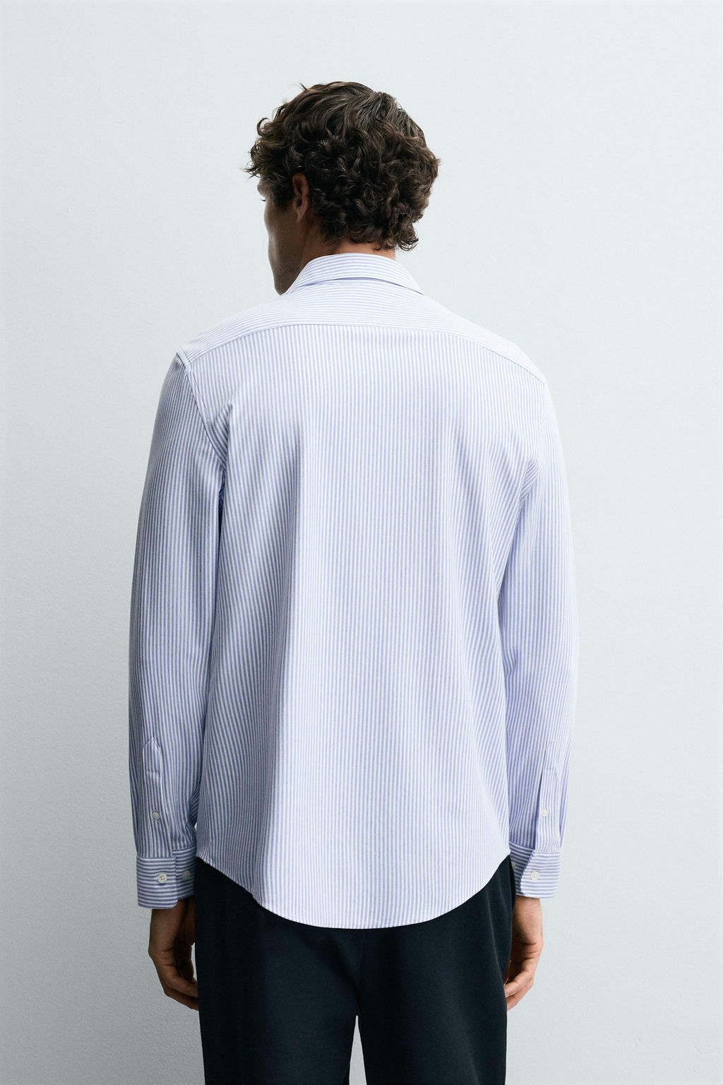 CAMISA REGULAR FIT / Azul / Blanco - Zara фото 3